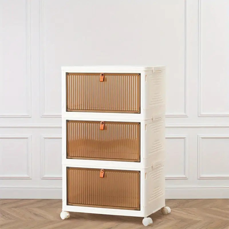 Braxlen™ | 3-stöckige Stapelbare Aufbewahrungsboxen – Faltbar mit Deckel