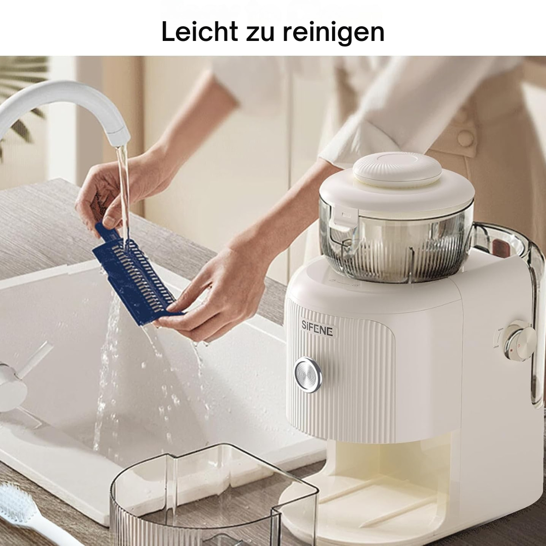 Strovic™ | Elektrische Reibe & Schneide – 4 Klingen für Obst, Gemüse & Käse