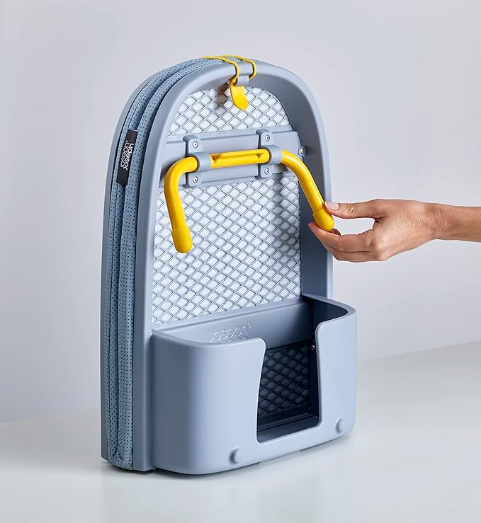 Kravellon™ | Klappbares Bügelbrett – Kompakt mit Bügeleisenhalter